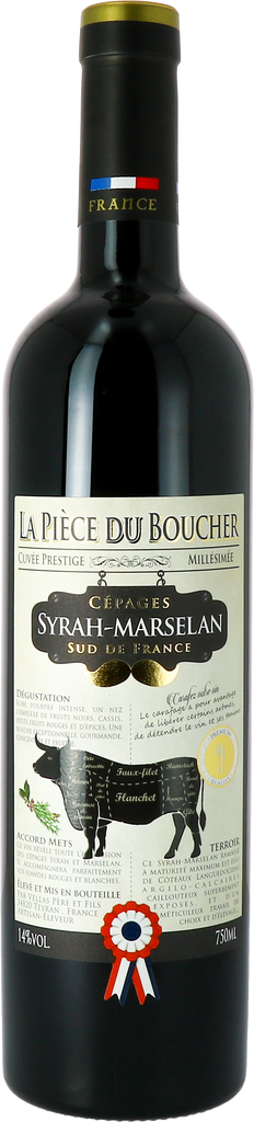 Vignobles Vellas La Piece du Boucher Cuvée Prestige Syrah - Marselan 2021